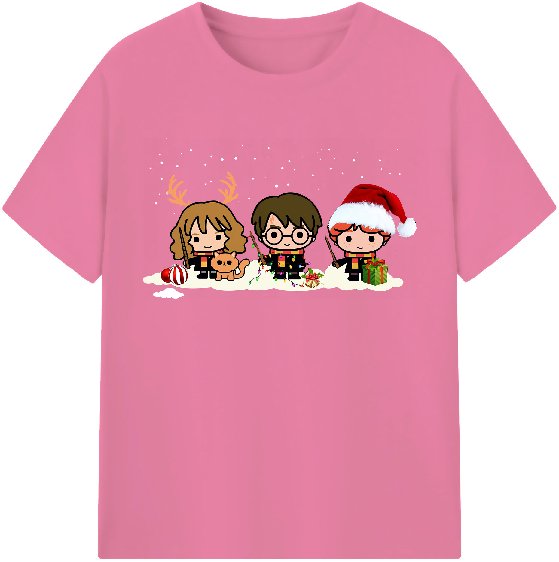 （画像用） Harry Potter ハリー・ポッターシリーズ 綿100％半袖Tシャツ（フロントプリント）